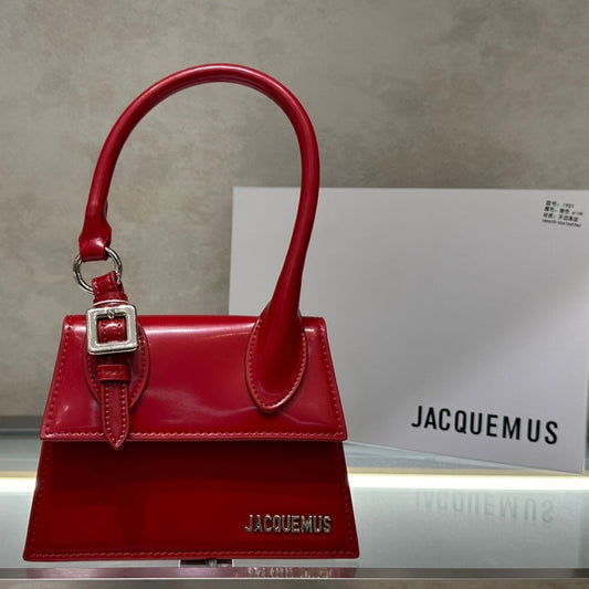 BagValor® Glossy Red Buckle Mini Bag